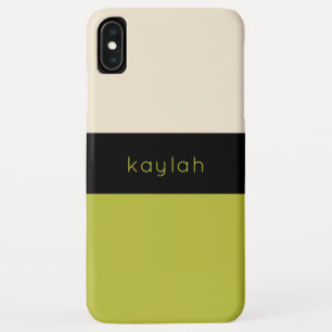 Farbgeblasener Pistachio-Farbblock mit Namen Case-Mate iPhone Hülle