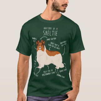 Farbgeblendeter weißer Sheltie Shetland Sheepdog A T-Shirt