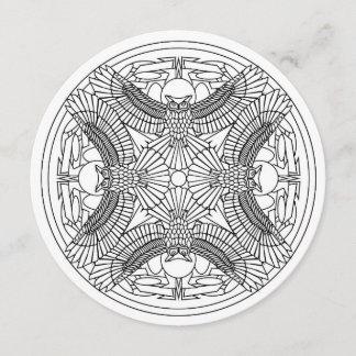 Farbgebung Mandala Art. 5.25 x 5.25 Einladungskrei Einladung