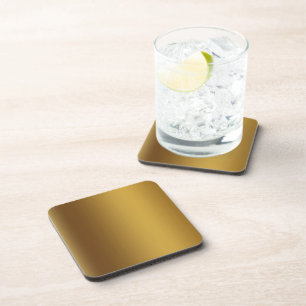 Farbgebürstetes Gold Getränkeuntersetzer
