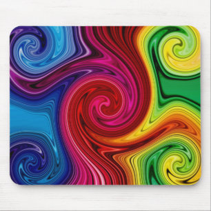 Farbgeflechte Spektraldrehscheibe Mousepad