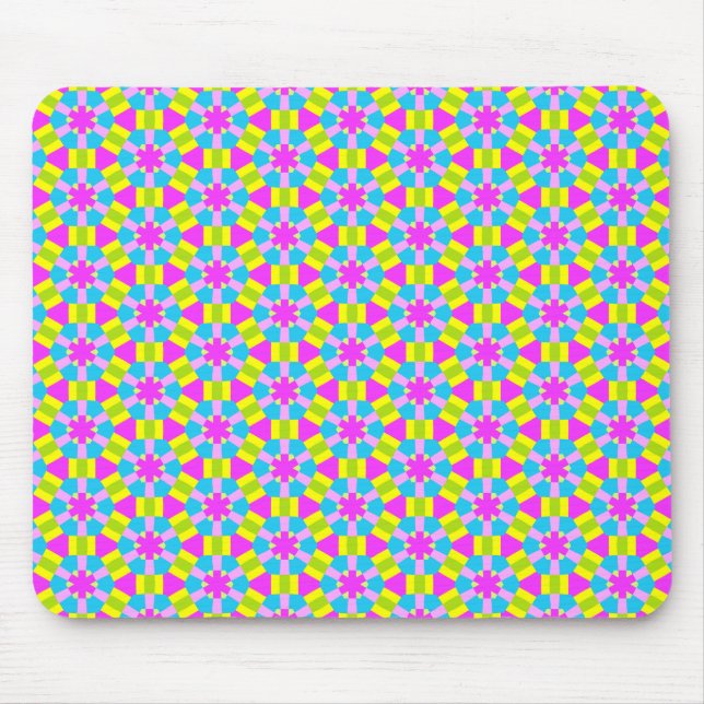 Farbgeometrisches Muster 02 Mousepad (Vorne)