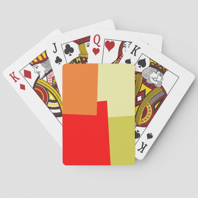 Farbgeometrisches Muster #3 Spielkarten (Rückseite)