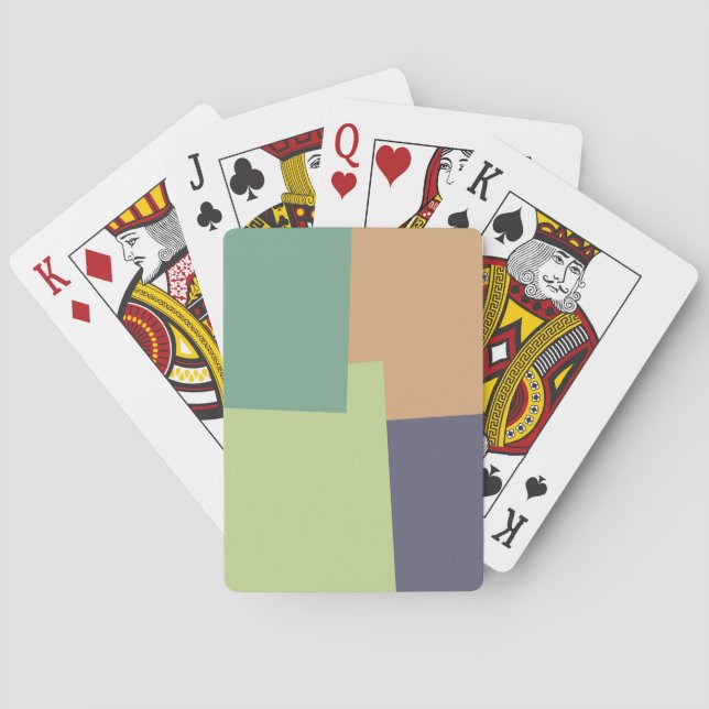 Farbgeometrisches Muster #4 Spielkarten (Rückseite)
