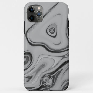 Farbgestaltung aus schwarzem und asch grauem Marmo Case-Mate iPhone Hülle