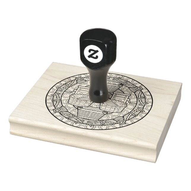 Farbgestaltung der Bücherdesign-Wäsche Gummistempel (Stempel)