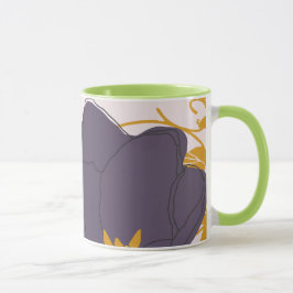 Farbgestaltung Niedliche Blumenfarbigkeit, passend Tasse