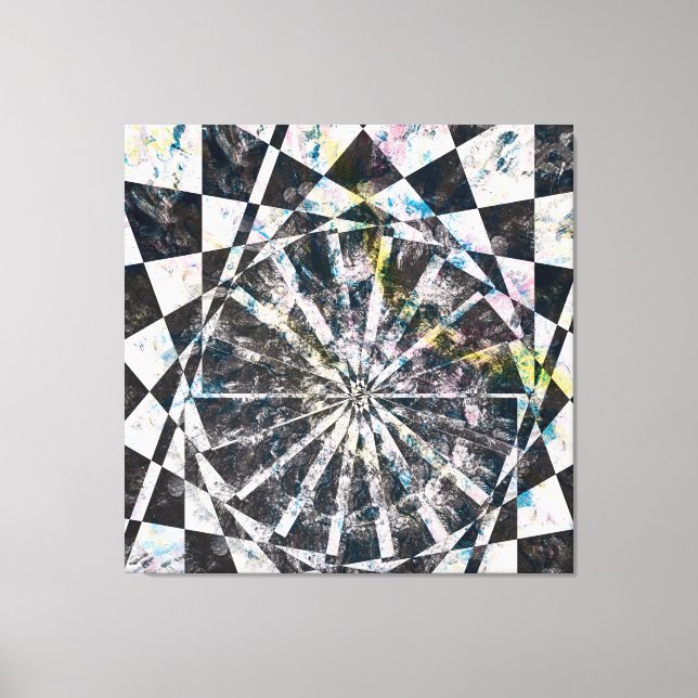 Farbgezierte Leinwand drucksvoll (Vorderseite)