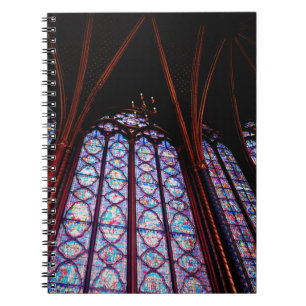 Farbglas Sainte-Chapelle im Pariser Foto Notizblock