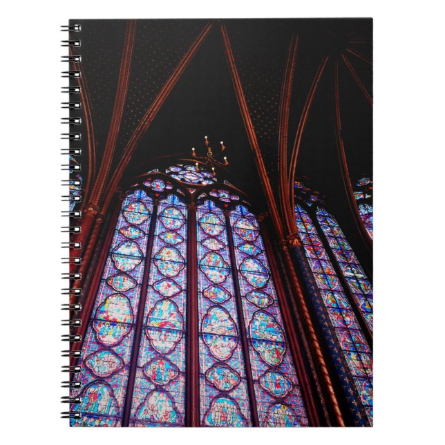 Farbglas Sainte-Chapelle im Pariser Foto Notizblock (Vorderseite)