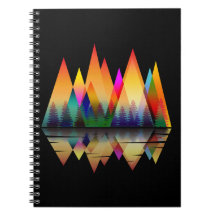 FARBHAFTE BERGE FORMEN DER NATURWALD