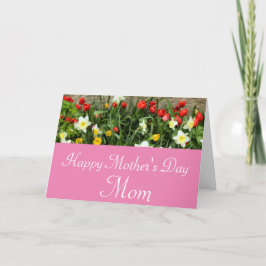 FARBHAFTE BLUME GLÜCKEN MUTTER'S DAY MAMA CUSTOM KARTE