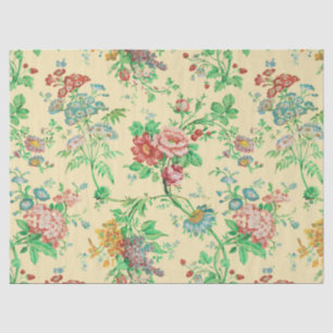 FARBHAFTE BLUME UND BLÄTTER FLORALLES PATTER Elfen Seidenpapier