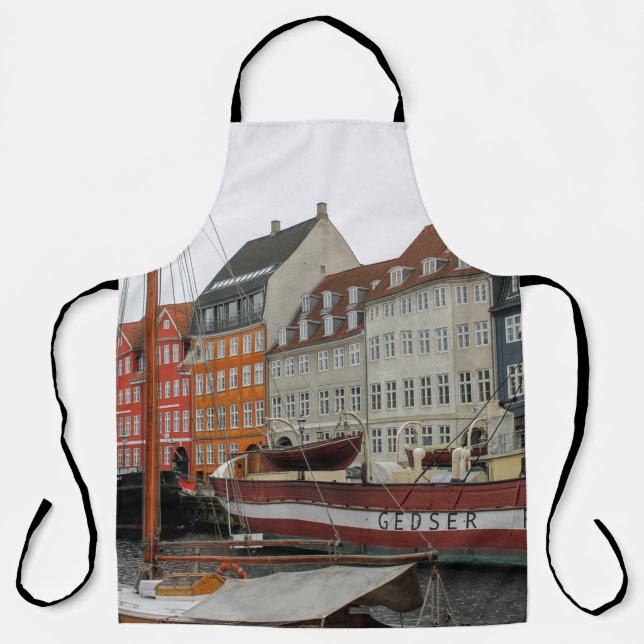 FARBHAFTE GEBÄUDE NEBEN DEM FLUSS SCHÜRZE (Vorderseite)