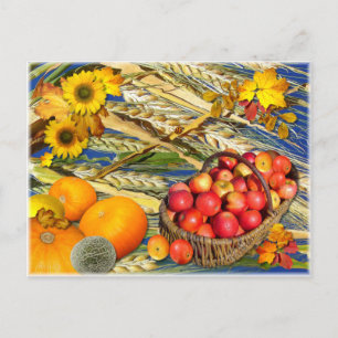 FARBHAFTE HARVEST POSTKARTE