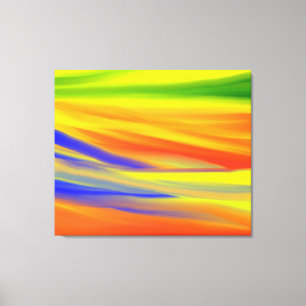 FARBHAFTE SKIPARTE RAINBOW ART LEINWANDDRUCK