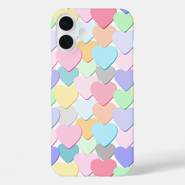 FARBHAFTE VALENTINE MESSAGE HEARS Case-Mate iPhone HÜLLE (Rückseite)