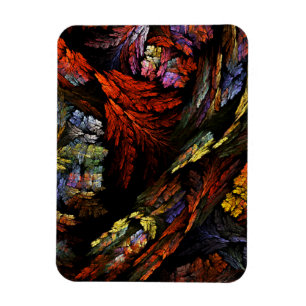 Farbharmonie Abstrakt Art Premium Magnet