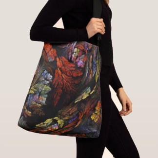 Farbharmonie Abstrakte Art Cross Body Tragetaschen Mit Langen Trägern