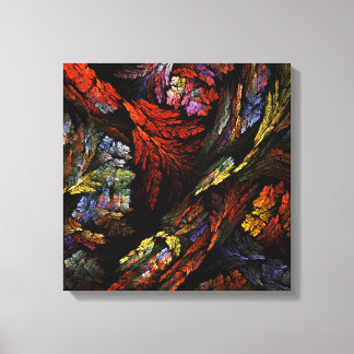 Farbharmonie Abstrakte Art Quad Canvas Print Leinwanddruck