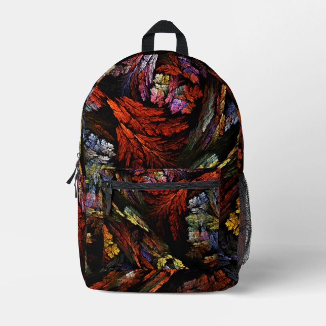 Farbharmonie Abstrakte Kunst Bedruckter Rucksack (Vorderseite)