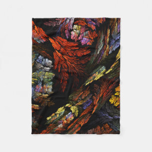 Farbharmonie Abstrakte Kunst Fleecedecke