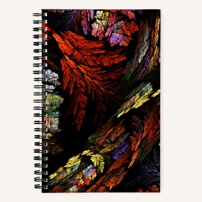 Farbharmonie Abstrakte Kunst Notizbuch (Vorderseite)