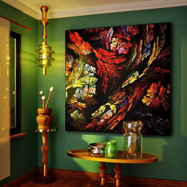 Farbharmonie Abstrakte Kunstgewerbe Leinwand Print (Color Harmony Abstract Art Wrapped Canvas Print)