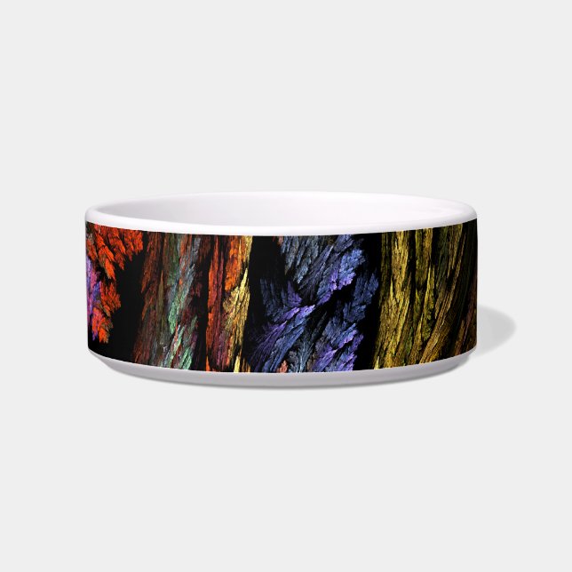 Farbharmonie Abstrakte Kunstkatzenschale Napf (Rechts)