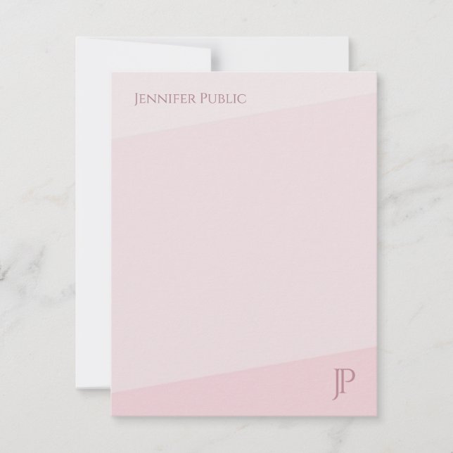 Farbharmonie Monogramm Einfache moderne Vorlage (Vorderseite)