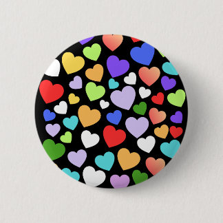 Farbherz-Aufkleber Button