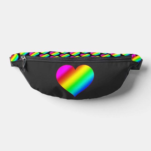 Farbherz Regenbogen Liebe Helle Farbe Bauchtasche (Ablage )