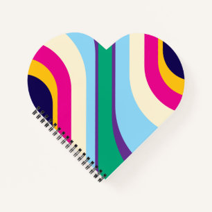 Farbherz Spiralblock Notizbuch