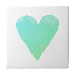 Farbherz zeichne benutzerdefiniertes Quadrat Fliese