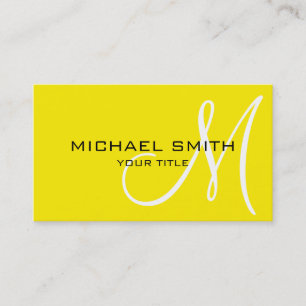 Farbhintergrund für Monogramm Visitenkarte