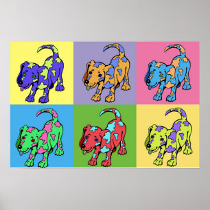 Farbhunde Poster