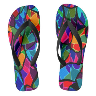 Farbig abstrakt flip flops