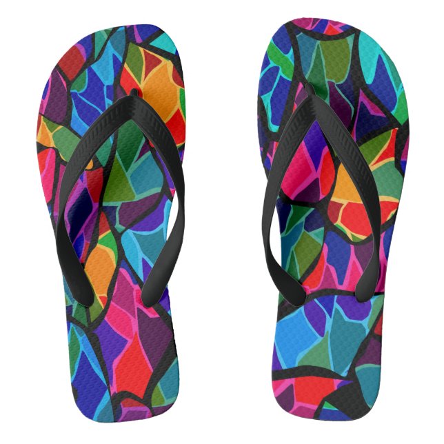 Farbig abstrakt flip flops (Fußbett)