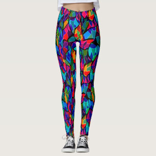 Farbig abstrakt leggings