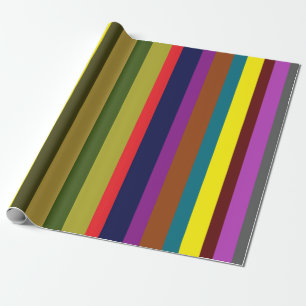 Farbig gestreift geschenkpapier
