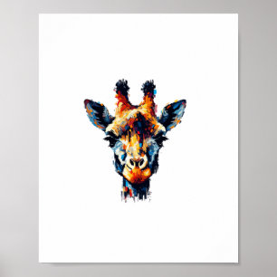 Farbig impressionistischer Stil Tierliebhaber Gira Poster
