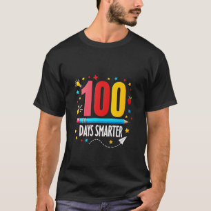 Farbige 100 Tage Klugere Glückliche 100. Meilenste T-Shirt