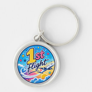 Farbige 1. Flug Flugzeug Souvenir Schlüsselanhänger