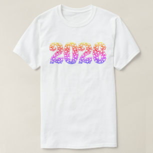 Farbige 2026 in Totenköpfen T-Shirt