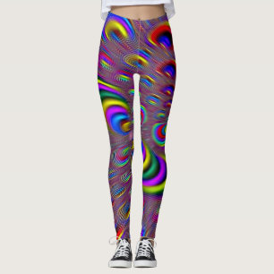 Farbige 3D-Rave-Leggings Leggings