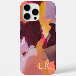 Farbige Abstrakt Art Monogram Individuelle Name iPhone 16 Pro Max Hülle
