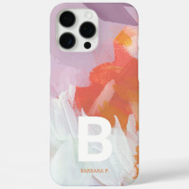 Farbige Abstrakt Art Monogram Individuelle Name iPhone 16 Pro Max Hülle