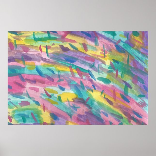 Farbige Abstrakt Art Poster drucken (Vorne)