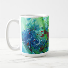 Farbige Abstrakte Acrylkunstcoffee-Tasse Kaffeetasse