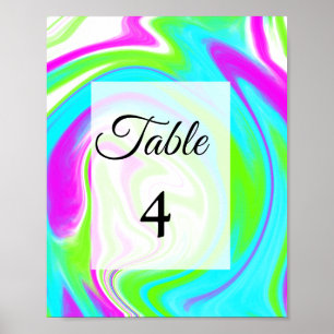 Farbige abstrakte Aquarell-Add-Name-Text Poster